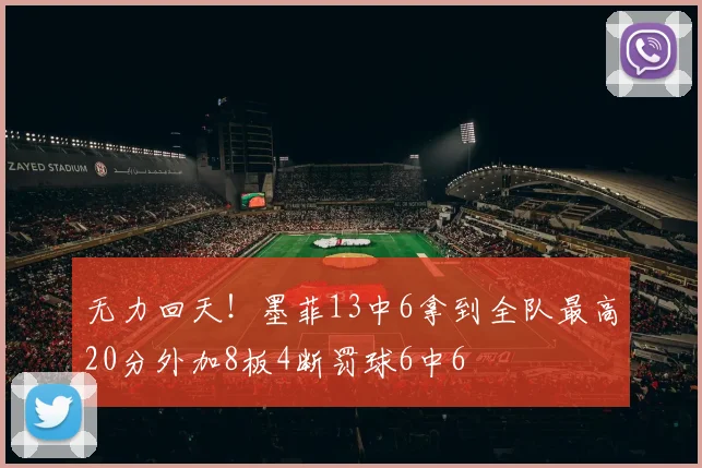 无力回天！墨菲13中6拿到全队最高20分外加8板4断罚球6中6